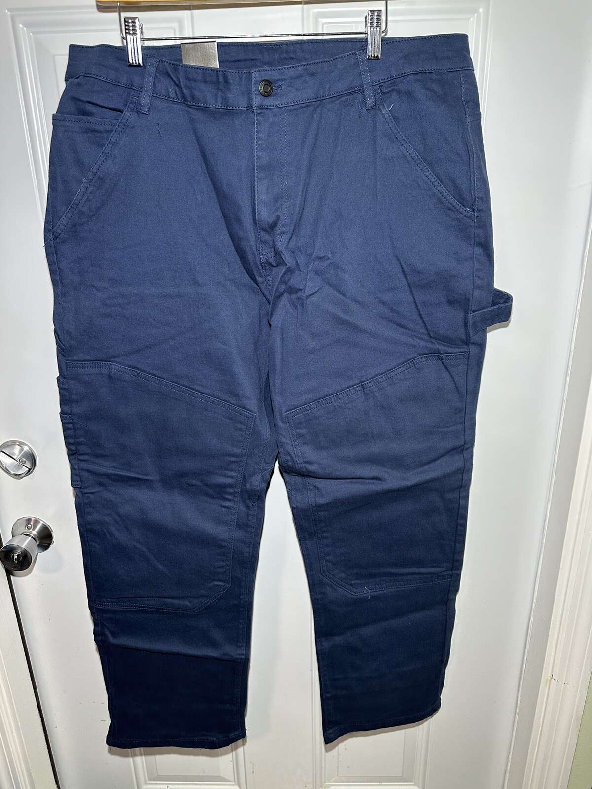 Caterpillar CAT Mens Work Pant Multi Tool Pockets Gusseted Crotch Blue