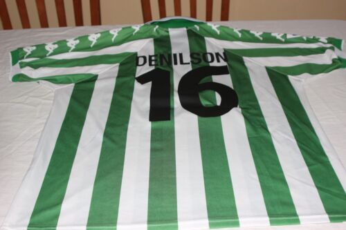 VINTAGE REAL BETIS PLAYER OFFICIAL SHIRT No. 16 DENILSON KAPPA S/XL - Picture 5 of 6