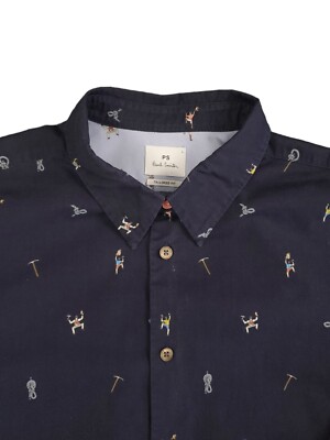 Paul Smith Hemd Herren Large blau Kletterseil