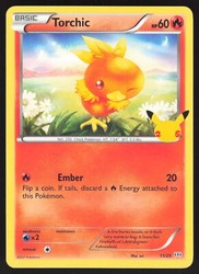 Torchic 011/025 McDonald's 25th Anniversary Promo Holo