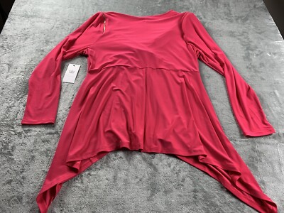 Chaus New York Womens Size XL Blouse Long Sleeve Top pink