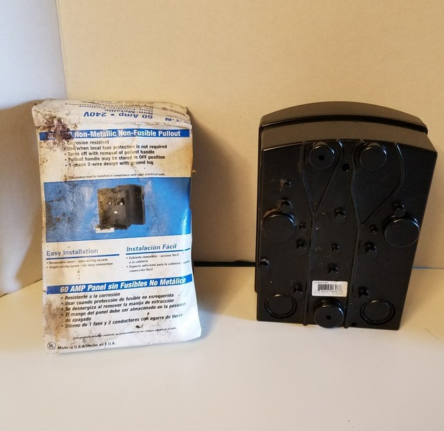 Eaton CutlerHammer 60 Amp Air Conditioner Disconnect Outdoor 240V VC26