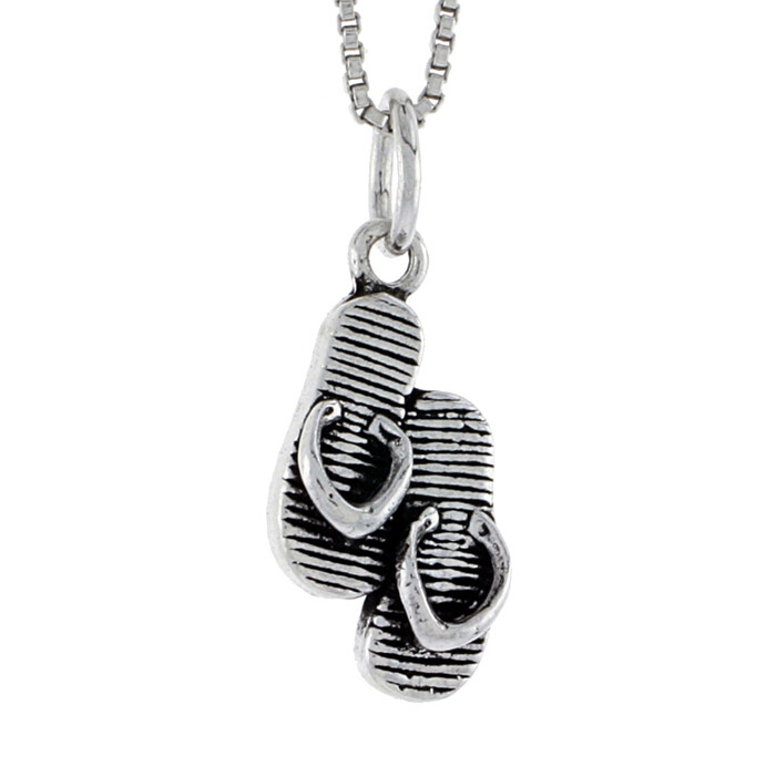 SAOLA Ciondolo donna flip argento sterling 925 con o senza catena scatola 18"