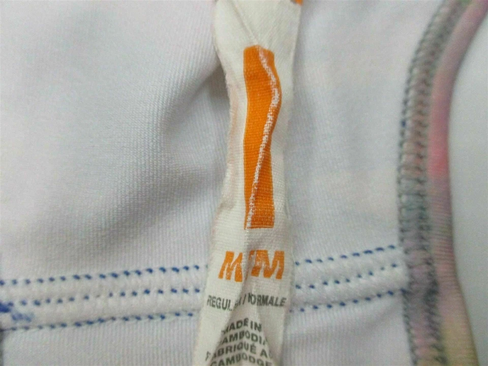 Camiseta deportiva azul a rayas acolchada LUCY para mujer talla M atlética interna #TB806 Foto 3 de 4