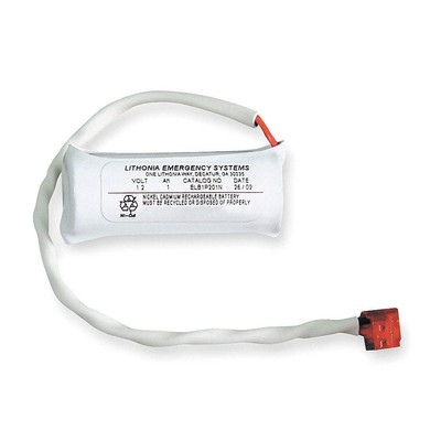 LITHONIA LIGHTING ELB 1P201N Battery,1.2V,168hr,1 7/8in,AMP 4WT20
