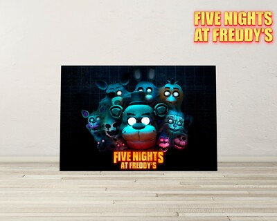 Five Nights at Freddys Aluminium Wandtafel Schild - FNAF, Schlafzimmerschild, Kunst
