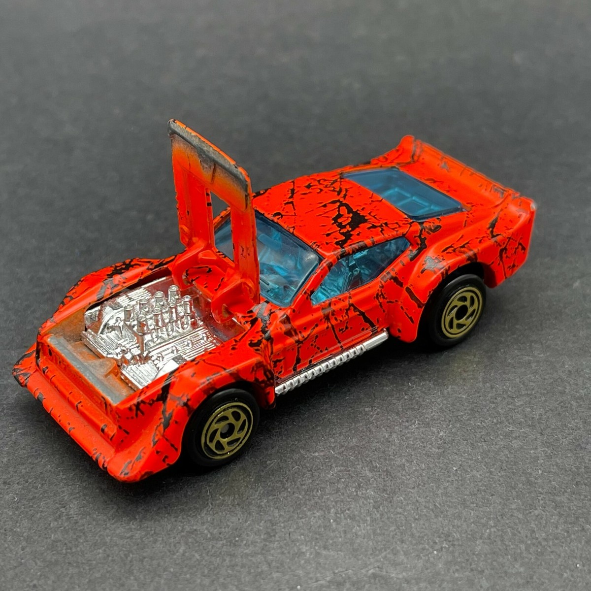 Matchbox 1983 IMSA Ford Mustang Mach 1 Car Orange Diecast 1/64