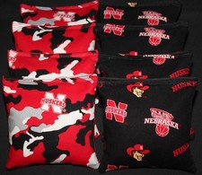 University of Nebraska Cornhuskers Cornhole Bean Bags 8 ACA Double Sided