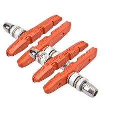 2 Pack Kool-Stop Thinline V-Brake Pads One Piece Threaded Post Salmon Compound