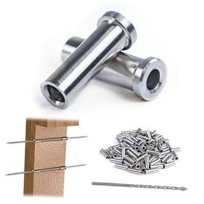 Pack Cable Railing Level Protector Sleeve for Wood Post CR13 | Deck Cable 100