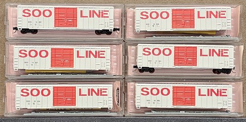 Escala N - MDC Roundhouse - 8368 - Boxcar, 50 pies, FMC, 5077 - Línea SOO - SOO | Zustand: Used