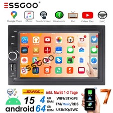 4+64G CarPlay Android Autoradio Für VW Polo 9N Golf 4 Passat B5 T5 GPS Navi DAB+
