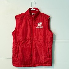 Associated Premium Corporation Mens Vest Size M Washington Nationals Coca-Cola
