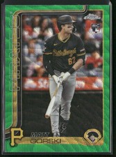 2025 Topps Chrome Update MATT GORSKI #USC99 Green Wave Refractor 22/99 RC