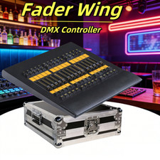 Fader Wing Controller W/Flight Case DMX512 DJ Lighting Console for Stage Light