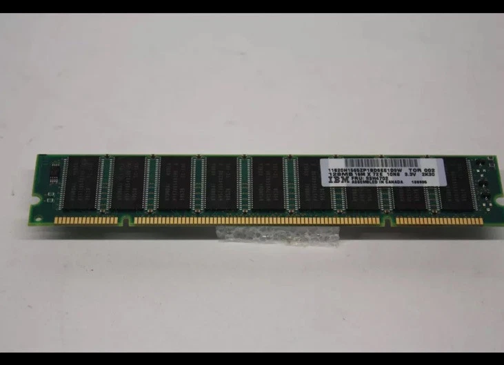 128 MB 200 pines SDRAM DIMM PC66 memoria 16x72 IBM Fru 93H4702 ECC PC-66 Foto 4 de 4