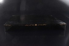 K8360: Japanese Wooden Lacquer ware Flower gold lacquer pattern GARDEN TUB