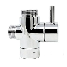 EcoSpa Chrome 3‑Way Shower Diverter Valve G1/2" Splitter for Shower Head/Hose
