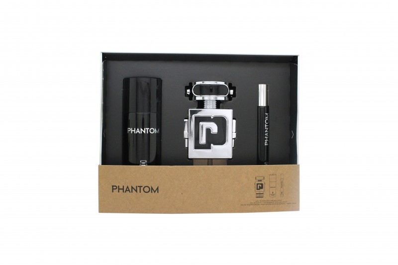 Paco Rabanne Phantom Gift Set 100ml EDT + 10ml EDT + 150ml Deodorant Spray