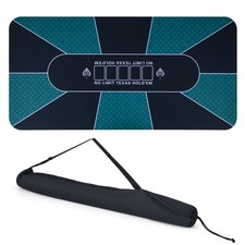 COSTWAY 180 x 90 CM Poker Table Top Portable Texas Hold’em Poker Mat