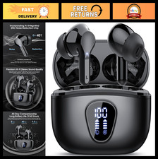 Wireless Bluetooth 5.4 Earbuds, HiFi Stereo Sound, ENC Noise Cancelling, IP7 Wat