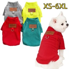 Pet Dog Cat Winter Warm Fleece Vest Clothes Puppy T Shirt Sweater Apparel Coat