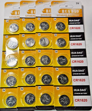 20 PACK CR1620 3v LITHIUM BAT. ECR160 DL1620 SBT17 GREAT EXP 12/30 FREE SHIP