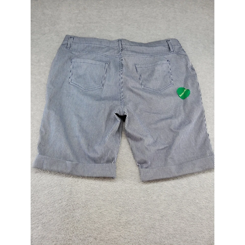 Bermudas a rayas Faded Glory para hombre XL / XG 16-18 azul blanco poliéster Foto 3 de 4