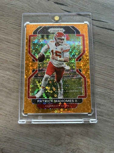 2021 Panini Prizm - Patrick Mahomes II #190 Orange Disco Prizm Chiefs