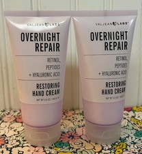 2 VALJEAN LABS OVERNIGHT REPAIR HAND CREAM RETINOL PEPTIDES HYALURONIC ACID 3.5