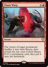 Chaos Warp 239 Rare Commander: Secrets of Strixhaven Magic: The Gathering NM
