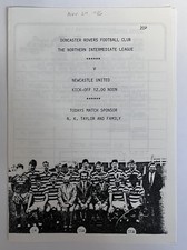 Doncaster Rovers v Newcastle United Northern Intermediate League 1986