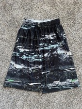 Nike LeBron King James Dri Fit City Scape Shorts Men s Medium Rare