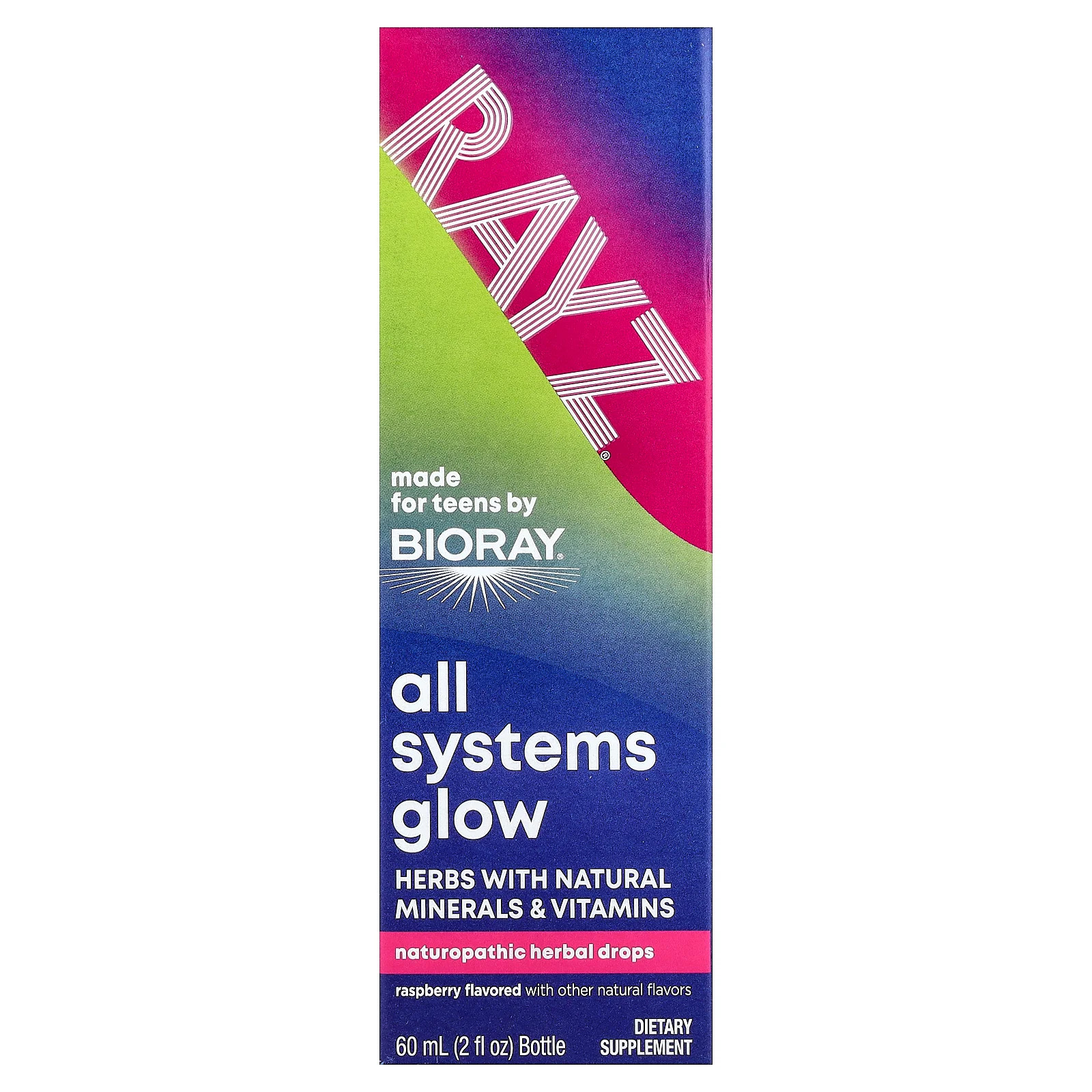 Rayz All Systems Glow для подростков Малина 2 жидких унции 59 мл 6190₽