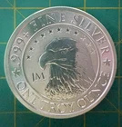 1 oz Siver Round - Eagle .999 Fine Silver Round - Bullion - Below Spot