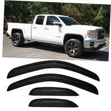 Side Window Visor Wind Deflectors Rain Guard for 2007-2013 Chevy Silverado