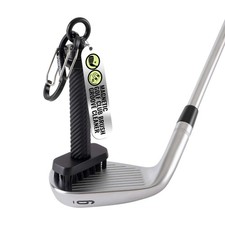 - Magnetic Golf Club Brush Groove Cleaner Black - Detachable - Premium Nylo...