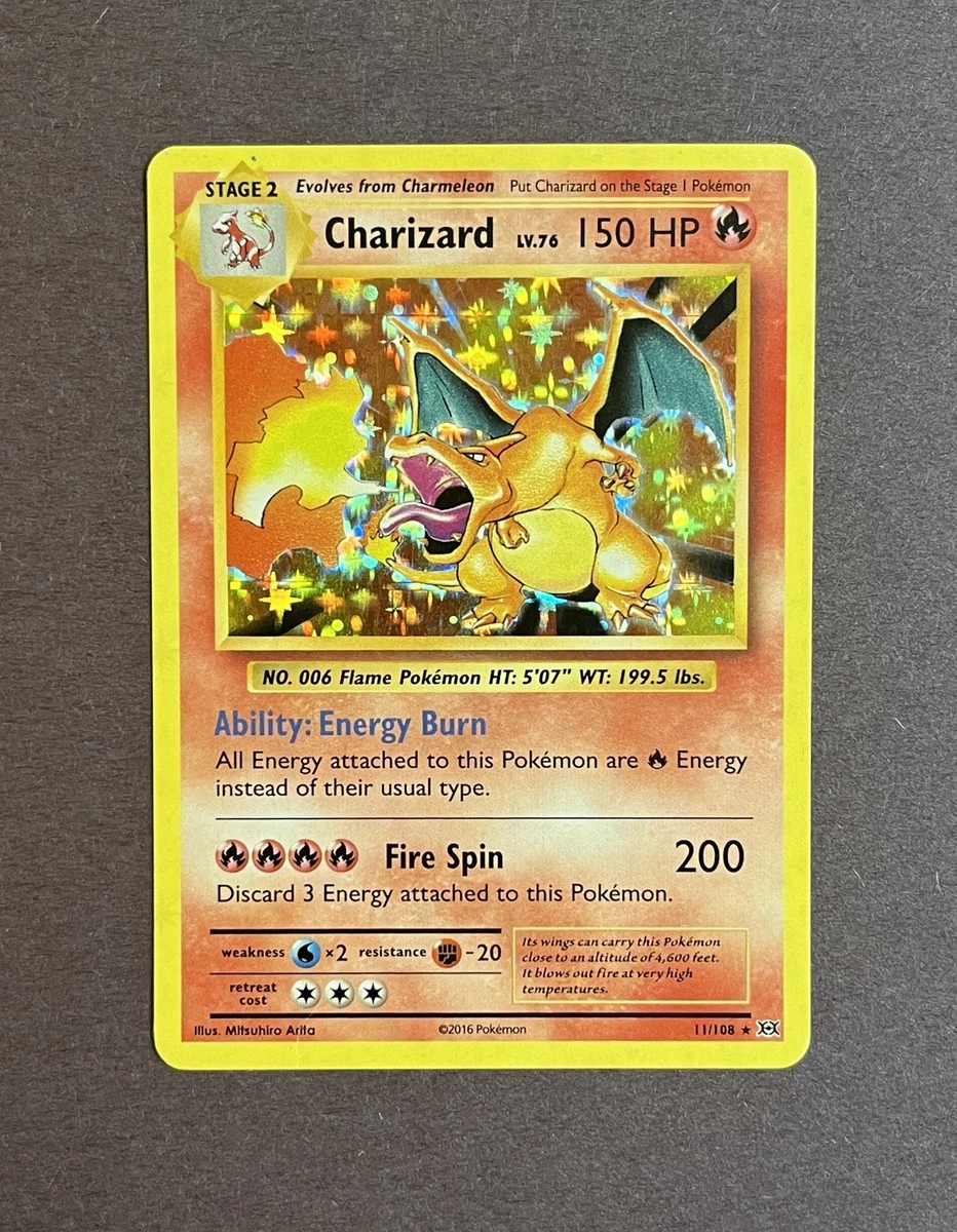 Charizard Pokémon TCG Evolutions Holo Rare Individual Collectible