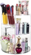 360 Rotating Makeup Organizer, Spinning Countertop, Cosmetic Holder Shelf, Make