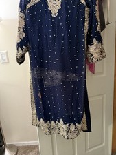 Shalwar Kameez 3pc Stitched Embroidered Suit Pakistani Indian Party Wear