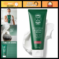 Men's Eucalyptus Shaving Cream - Cool Lather, Razor Burn Relief, Natural Ingredi