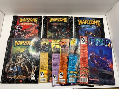 9 TARGET GAMES, MUTANT CHRONICLES - WARZONE 2nd EDITION RULEBOOKS 1998