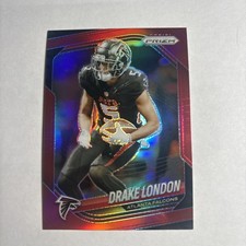2025 Panini Prizm Prizm Red SSP #198 Drake London  