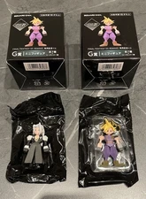 Final Fantasy 7 Cloud and Sephiroth Polygon Figure FF7 VII Opened Box Included