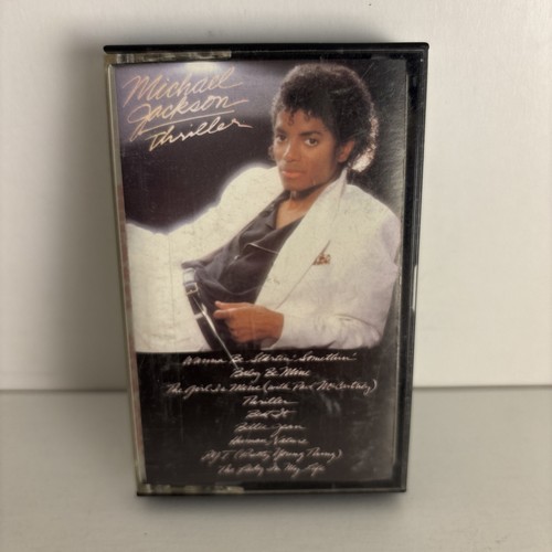 Vintage Michael Jackson Thriller Cassette Tape 1982 Epic CBS QET-38112 OG Works - Picture 1 of 3