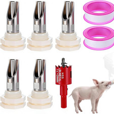 5-Pack Pig Water Nipple  Pig Nipple Waterer for Barrel Kit  Automatic Pig Nipple D