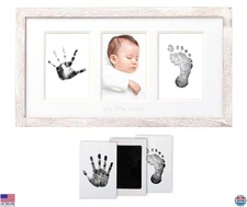 Pearhead My Little Prints Newborn Handprint & Footprint Frame Kit - No Mess
