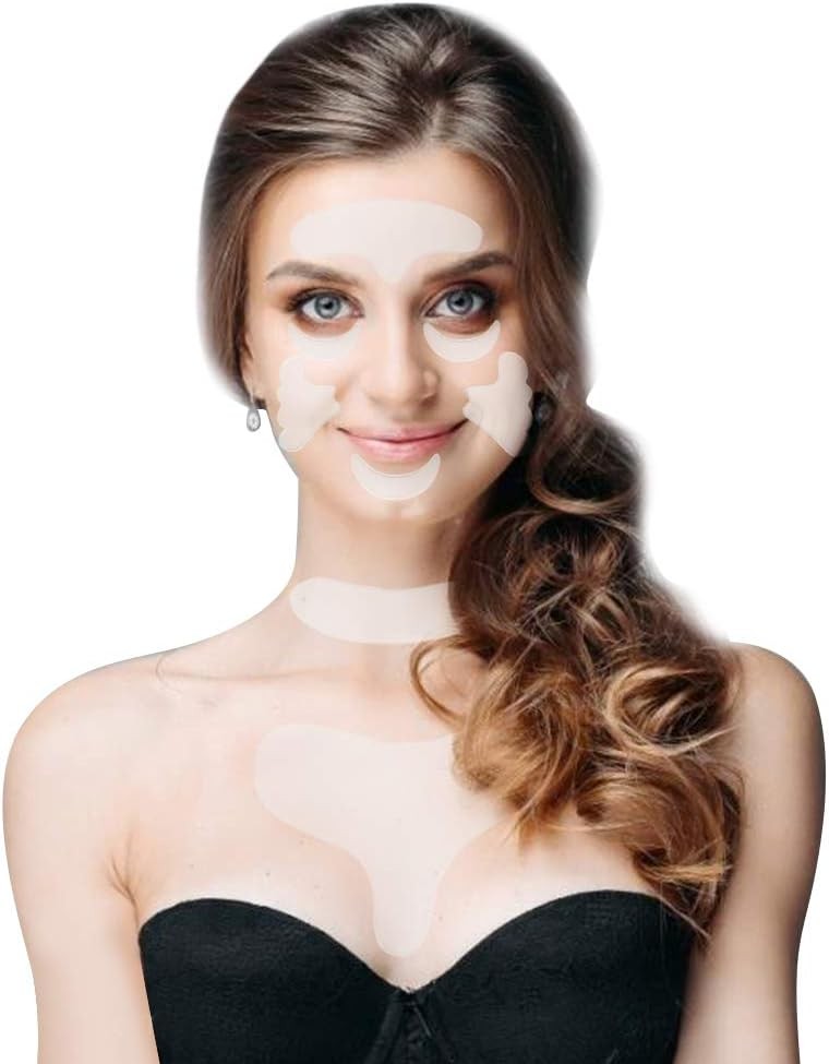 Face Wrinkle Patches, 11pcs Reusable Silicone Anti Aging Chest Patch Neck Wrink
