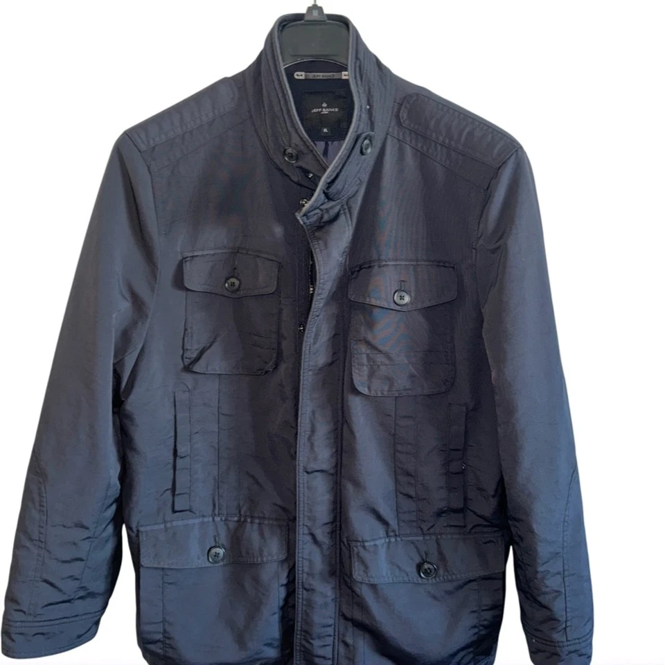 CHAQUETA DE CONDUCCIÓN SAFARI JEFFREY BANKS AZUL MARINO TALLA XL PREPARADA Foto 2 de 4