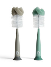 Munchkin Sponge Bottle Brush Gray/Sage 2 Pack Unisex